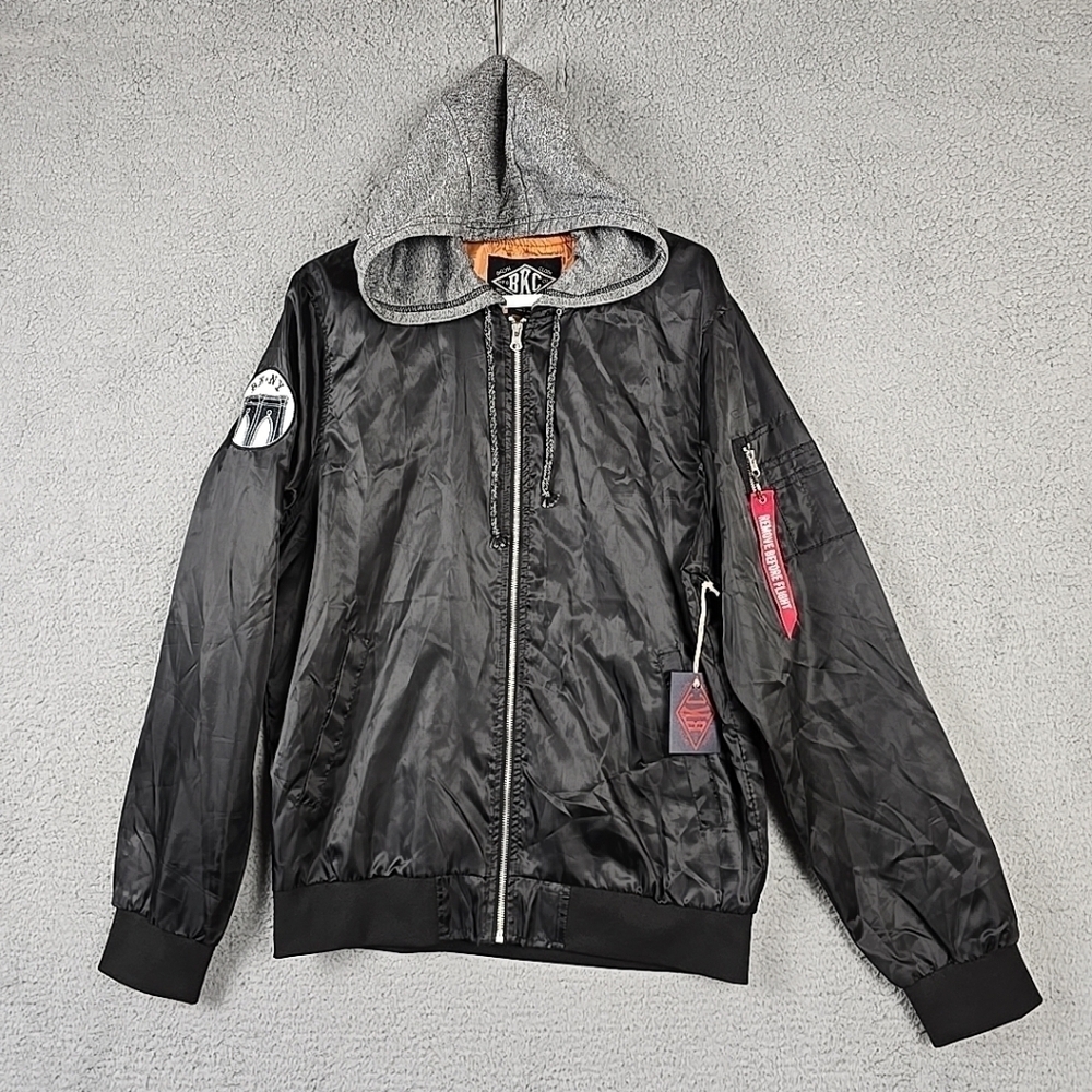 Brooklyn Cloth Work Wear MFG BKC CO. Mens Size L Black Jacket RN# 136523